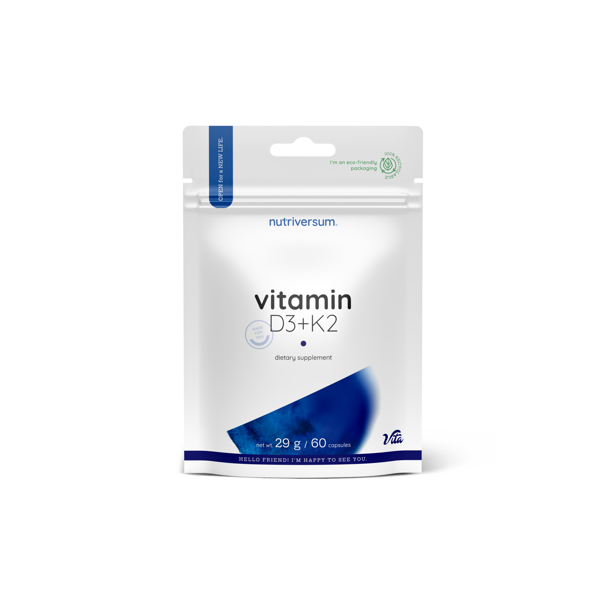 Vitamin D3+K2 60 kapslit