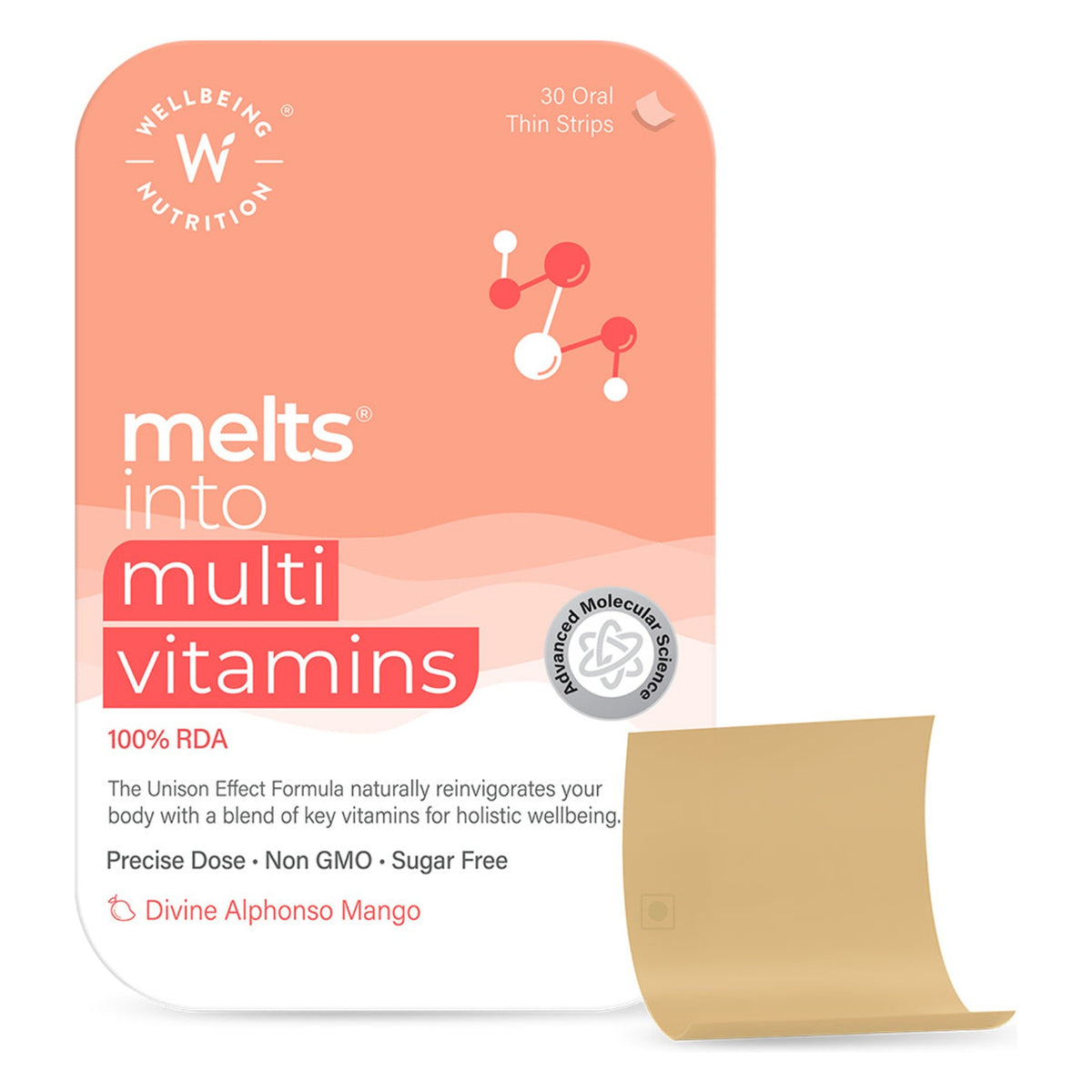 Melts Multivitamins – suus lahustuvad multivitamiiniribad, 30 tk